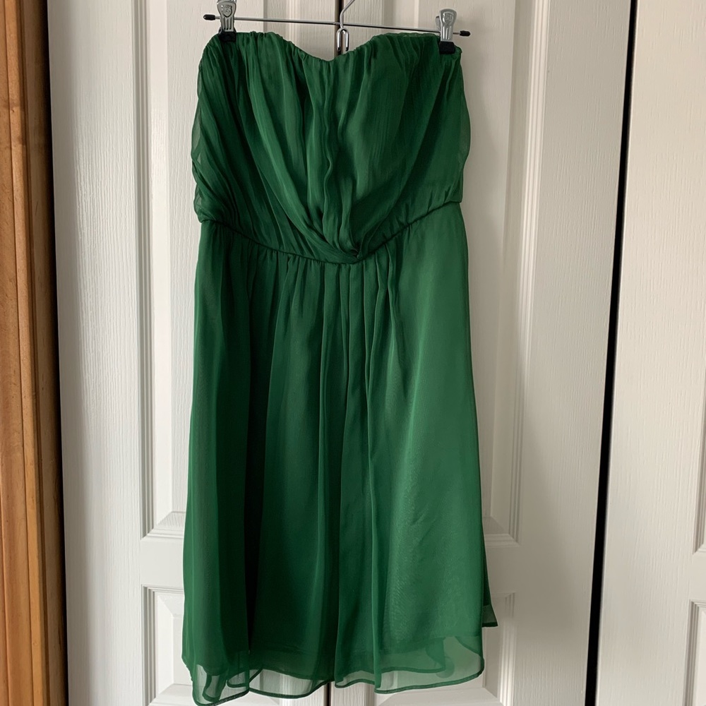The Limited, Green strapless dress, size 8 - Picture 2 of 6